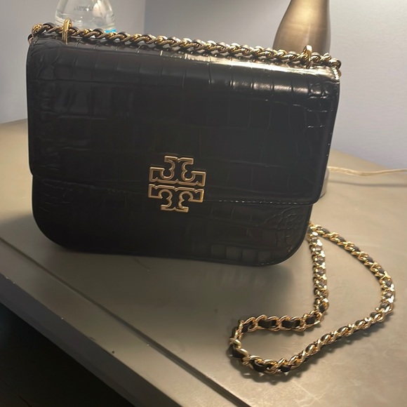 TORY BURCH Britten Embossed small adjustable shoulder bag - Picture 2 of 11